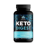 Ancient Nutrition KetoDIGEST Digestive Enzyme Supplement, 180 Capsules — Supports Healthy Digestion for The Keto Diet…