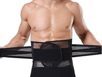 Zcargel Hot Sale Super Breathable Superelastic Men's Slimming Shaper Belt Abdominal Binder Lumbar Support Belt Back Support Brace Band