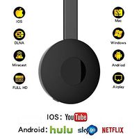 Wireless Wifi Display Dongle 1080P HDMI Mini Receiver,Miracast WiFi Media Streamer Adapter Support YouTube Netflix Hulu Plus Airplay DLNA TV Stick for Android/Mac/iOS/Windows