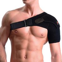 Shoulder Support Brace for Women and Men – Neoprene Rotator Cuff Brace with Compression Sleeve Stabilizes Either Shoulder to Promote Pain Relief and Healing of Labral Tear and Dislocated AC Joint