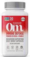 Om Mushroom Superfood Capsules, Immune Defense, 90 Count (30 Day Supply), Reishi & Vitamin C, Immune Support Supplement