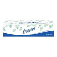 Surpass 21390 Facial Tissue, 2-Ply, 125 Tissues per Box (Case of 60 Boxes)
