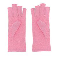 SUPVOX Compression Arthritis Gloves for Women Men Breathable Arthritis Symptoms Raynauds Disease Hands Support (Pink) Size M