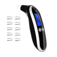 Ketone Breath Meter,Professional Digital Ketone Breath Analyzer Testing Ketosis with 10 Mouthpieces(Black)