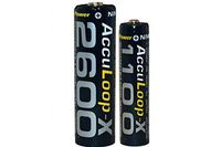 24 x AAA (1100 mAh) + 24 x AA (2600 mAh) AccuPower AccuLoop-X NiMH Battery Combo
