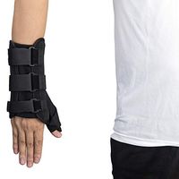Thumb & Wrist Spica Splint, Thumb Wrist Support Brace Adjustable Wrist Guards Immobilizer Splint for Carpal Tunnel, Arthritis, Tendonitis, Sprain and Strain (Thumb Wrist Brace, Right M)