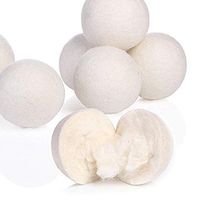 Chiak Washing Machine Saves Drying Time Natural Reusable Laundry Wool Dryer Balls Laundry Bags