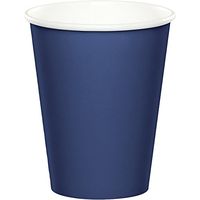48 Navy Blue Premium 9oz Hot/Cold Cups Bulk Party Supply Wedding Shower Birthday Anniversary