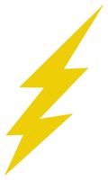 Creative Concepts Ideas Lightning Bolt Large Shazam Gold Yellow CCI Decal Vinyl Sticker|Cars Trucks Vans Walls Laptop|Yellow|6.0 x 2.5 in|CCI2225