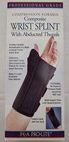 Fla 22-4601LBLK Pro Lite Wrist Splint With Abducted Thumb for Right44; Black44; Extra Large