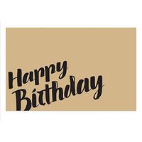 Happy Birthday Kraft Enclosure Cards / Gift Tags - 3 1/2 x 2 1/4 (50)