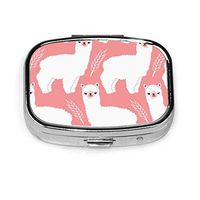 Alpaca Custom Box Pill Case/Pill Box/Pill Case/Case Round Pill Case Two Grids Pill Case Button Pill Case Mini Pill Case
