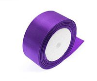 ATRibbons 25 Yards 1-1/2 inch Wide Satin Ribbon Perfect for Wedding,Handmade Bows and Gift Wrapping (Purple)