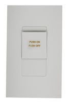 Leviton MNX20-7LW 2000VA, 277V, Monet Preset Digital Electronic Mark 10 Powerline Fluorescent Slide Dimmer, LED Locator Light, Narrow Fin, White