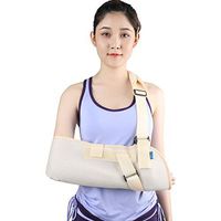 CWWHY Arm Sling Strap, Lightweight Sling for Broken & Fractured Bones, Adjustable Wrist Elbow Forearm Shoulder & Rotator Cuff Support,M