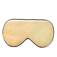allshope Silk Sleep Mask Soft Comfortable Eye Mask Sleeping Blindfold for Women Men & Kids (Champagne)