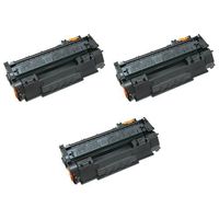 Amsahr Remanufactured Toner Cartridge Replacement for HP CB435A (Black, 3-Pack)