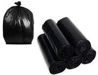 Tough Black 33 Gallon Office & Business Duty Trash Bags Medium Weight 0.6 mil - Bulk Wholesale Pack (1000)
