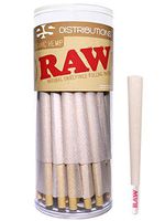 RAW Cones Organic King Size | 64 Pack | Pre Rolled Rolling Paper with Tips & Packing Sticks Included