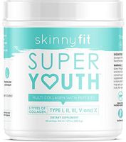SkinnyFit Super Youth Multi-Collagen Peptide Powder Unflavored, Hair, Skin, Nail, Joint Support, 58 Servings