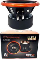 (1) Cadence US8D2-8" Dual 2 Ohm Car Audio Subwoofer Bass 600W US8 Ultra Shock