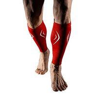 +MD Calf Compression Sleeves for Men and Women Leg Support Sleeve for Running Sports Pain Relief Red Medium