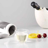 Efavormart 40 Pcs - Clear Smart Square 5oz Disposable Plastic Tea Cup