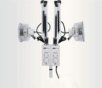 500W Double Head TDP Heat Lamp Electromagnetic Light Mineral Therapy Apparatus for Pain Relief Floor Stand Type