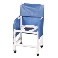 MJM International PS-22-S Privacy Skirt for 22" Shower Chair, Royal Blue/Forest Green/Mauve