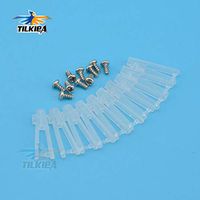 Jammas 10pcs 1mm Plastic Clevis Chuck RC Control Horn Clevis Chuck for RC Place Air Plane