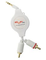 Leviton 95A13-1 Hi-Fi 2 Retractable Male Patch Cable, 4-Feet