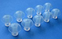 JIAHAO 10 L Soft Replacement Mushroom Eartips Domes for Siemens BTE Hearing Aids