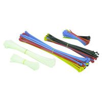 350 Piece Assorted Cable Ties, 4 in, 8 in, 11 in, UL Listed Storehouse
