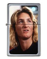 Fast Times at Ridgemont High Flip Top Lighter Jeff Spicoli Brushed Chrome with Vinyl Image and tin