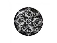 EMF Transformation Emblem Stickers - Large Buttons (1 1/2 inches) (White on Black)