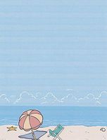 Beach Stationery Printer Paper 26 Sheets