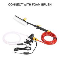 Qinhum Car Wash Kit High Pressure Car Water Wash Pump Sprayer Kit 12V 70W US