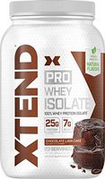 XTEND Pro Protein Powder Chocolate Lava Cake | 100% Whey Protein Isolate | Keto Friendly + 7g BCAAs with Natural Flavors | Gluten Free Low Fat Post Workout Drink | 1.8lbs