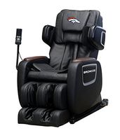 NFL Electric Full Body Shiatsu Massage Chair Foot Roller Zero Gravity Wheat (Denver Broncos)