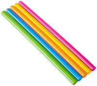 Party Bargains Smoothie Straws | BPA-Free & Reusable Assorted Bright Colors Drinking Straw | Perfect for Milkshake, Boba, Juices & more | Jumbo Pack 200 Count