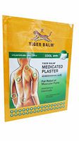Tiger Balm, Tiger Balm Medicated Cool Plaster Pains Relief, Big Size 10 cm X 14 cm (2 Plasters:1bag) X 6 Packs