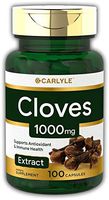 Cloves Supplement | 1000mg | 100 Capsules | Non-GMO, Gluten Free | by Carlyle