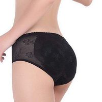 Women's Sexy Lady Hip Up Padded Butt Enhancer Shaper Panties Underwear Seamless Bikini Underwear Briefs (A,L)