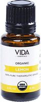 Lemon USDA Certified Organic Essential Oil, 15 ml (0.5 fl oz), 100% Pure, Undiluted, Best Therapeutic Grade (Acne, Cold, Diuretic, Fever, Headache, Indigestion, Migraine)