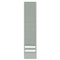 Buddy Products 40 Pocket Badge Card Rack, Steel, Horizontal Orientation, 0.75 x 18.5 x 4 Inches, Gray (0839-32)