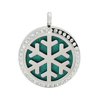 Deals Aromatherapy Necklace ZYooh Vintage Locket Essential Oil Diffuser Necklace Fragrance Jewelry Gift by ZYooh(Christmas Tree 2) (Mat)