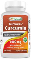 Best Naturals Turmeric Curcumin with Bioperine 1000 mg 120 Capsules