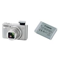 Canon PowerShot SX730 Digital Camera (Silver) and Canon Battery Bundle
