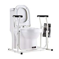 Toilet Handrails Bathroom Safety Assist Frame Toilet Armrest Shelf Disabled Pregnant Women Elderly Non-Slip Handle Toilet Safety Frames Rails (Color : White, Size : 506966cm)