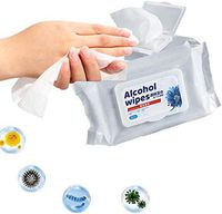 Alcohol Detergent Wipes, Large Wet Wipes(8"x6"), 75% Soft Alcohol Wipes for All-Purpose Cleaning (1 Packs, 50Wipes)